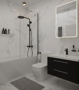 Koka karkasa privatmaja vannasistaba